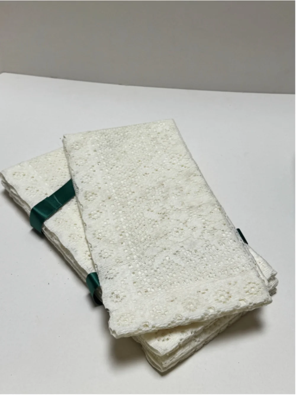 Laura Ashley Nottingham Lace Napkins Set of 4 White New - 19”x19”